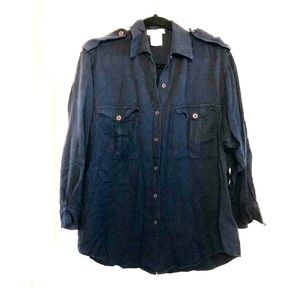 Jones New York military style button down | size 12